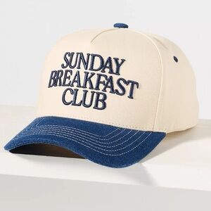 Anthropologie Sunday Breakfast Club Trucker Hat NWT